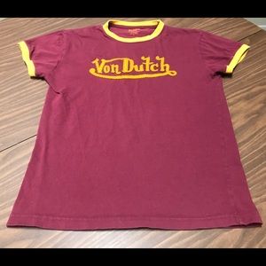 Men’s Von Dutch T-Shirt Size XL Embroidered Logo